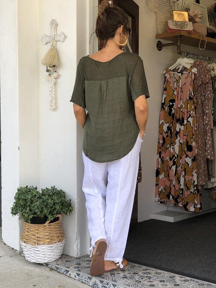 Livorno Top - Jungle Green