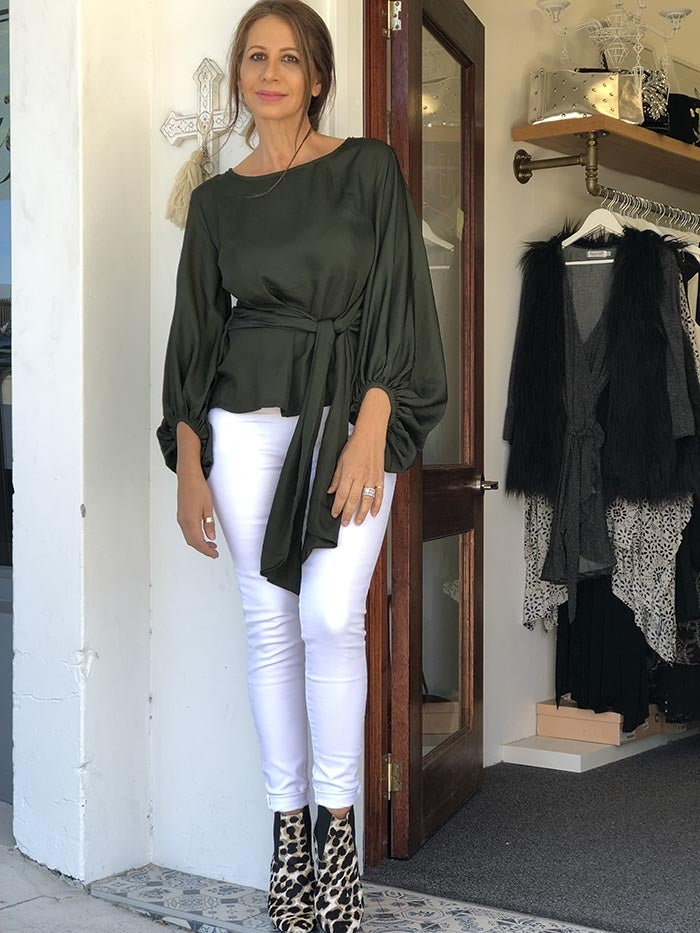 Forget me Knot top - Khaki