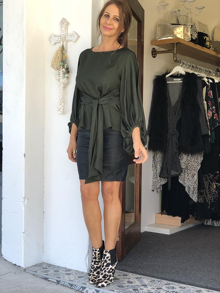 Forget me Knot top - Khaki