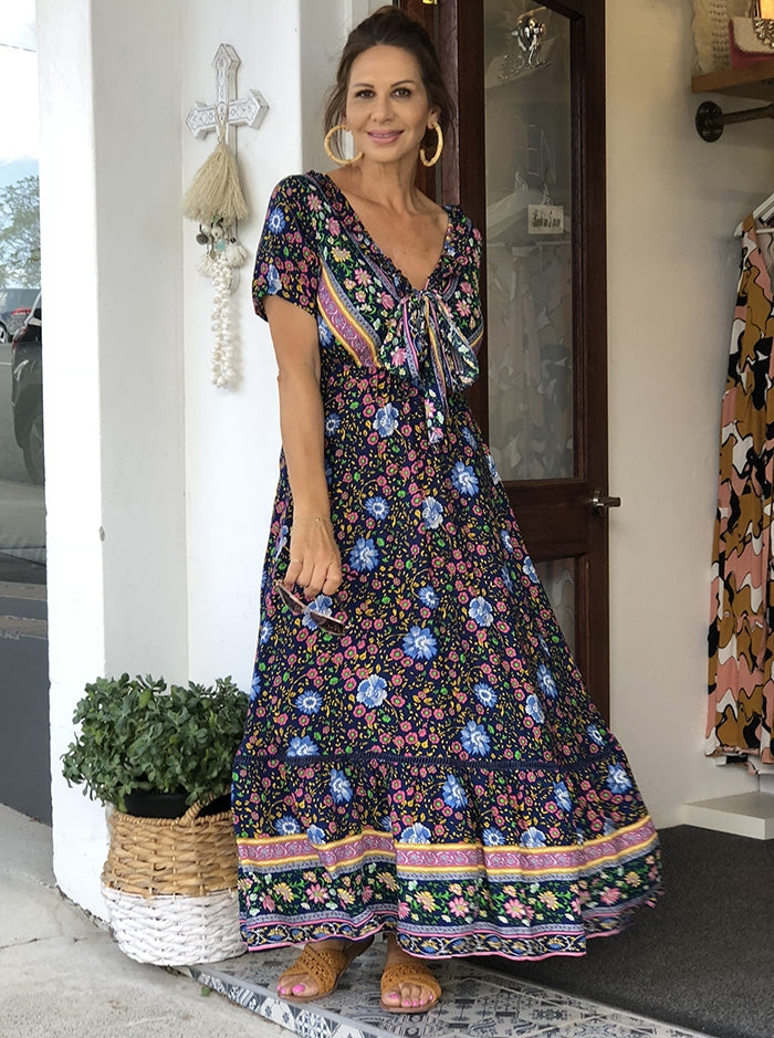 Navy Paragon Maxi Dress