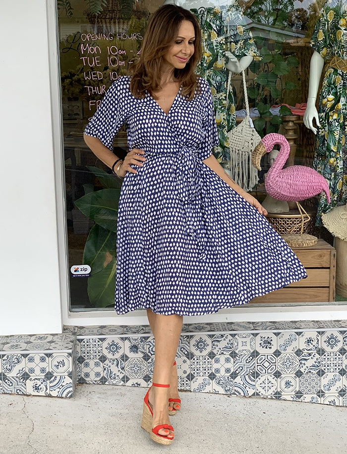 Come Fly With Me Dress - Del Mar Print