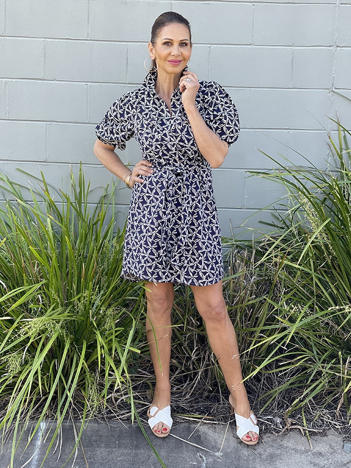 Greta Dress - Navy