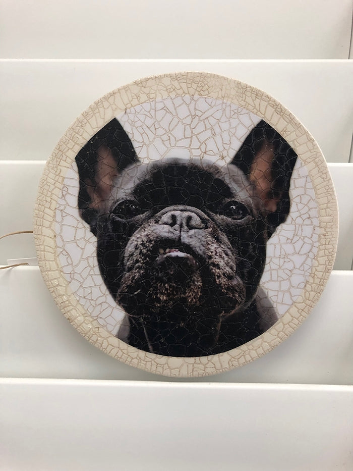 Round Frenchie Plaque