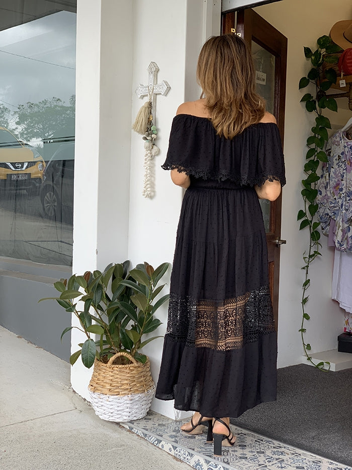 Penelope Strapless Dress - Black