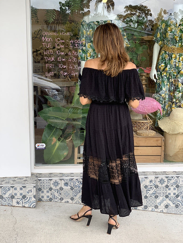 Penelope Strapless Dress - Black
