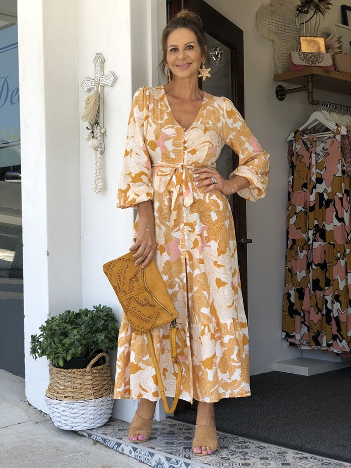 Jemima Print Adeline Maxi Dress