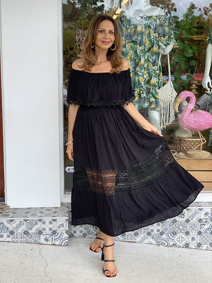 Penelope Strapless Dress - Black
