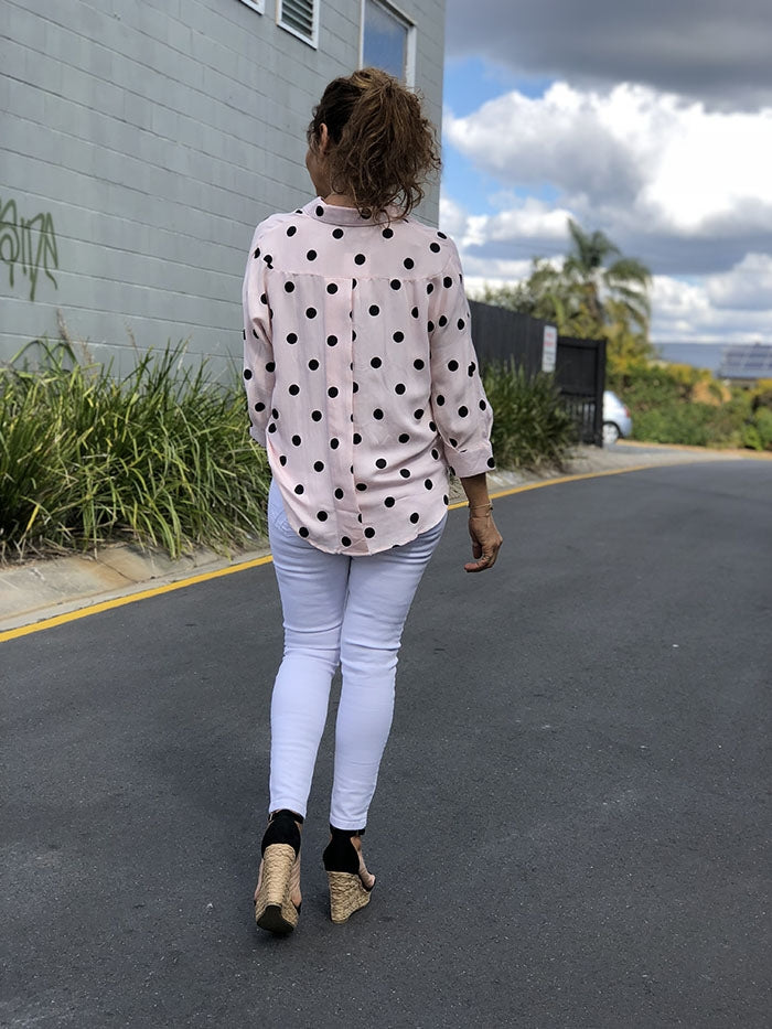 Pink Polka Top