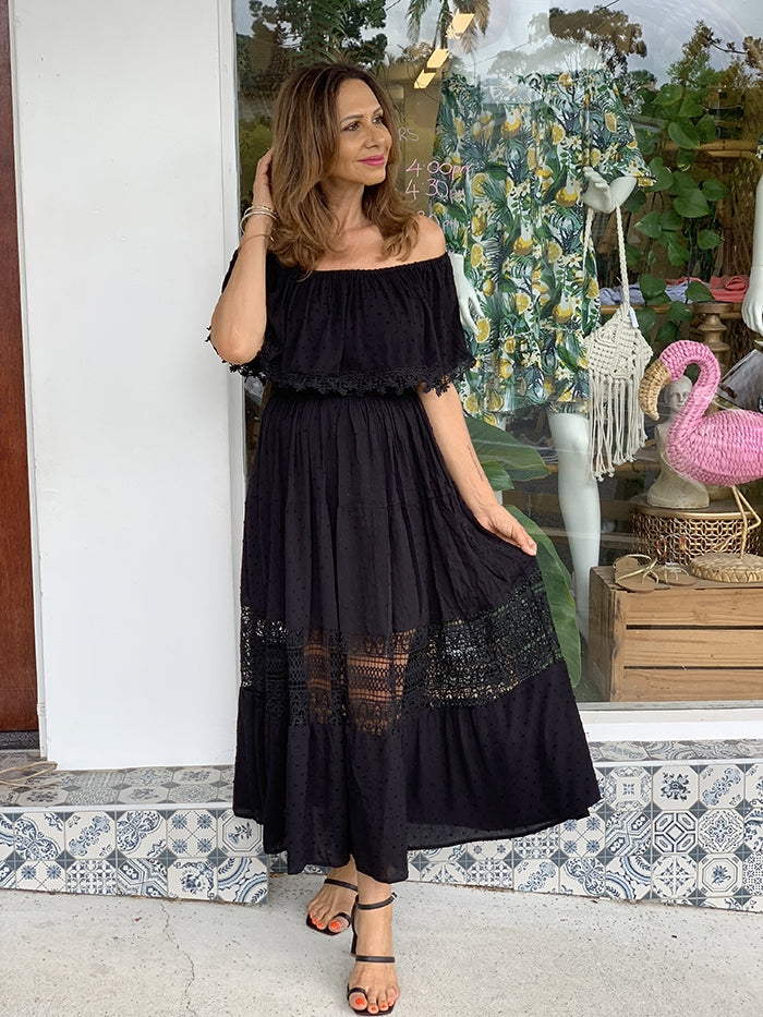 Penelope Strapless Dress - Black