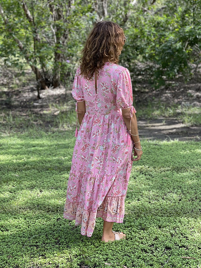 Sarah Blush Floral Dress