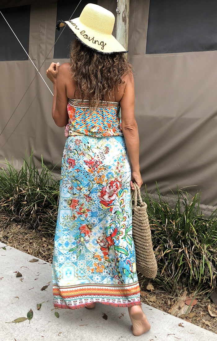 Island Strapless Maxi