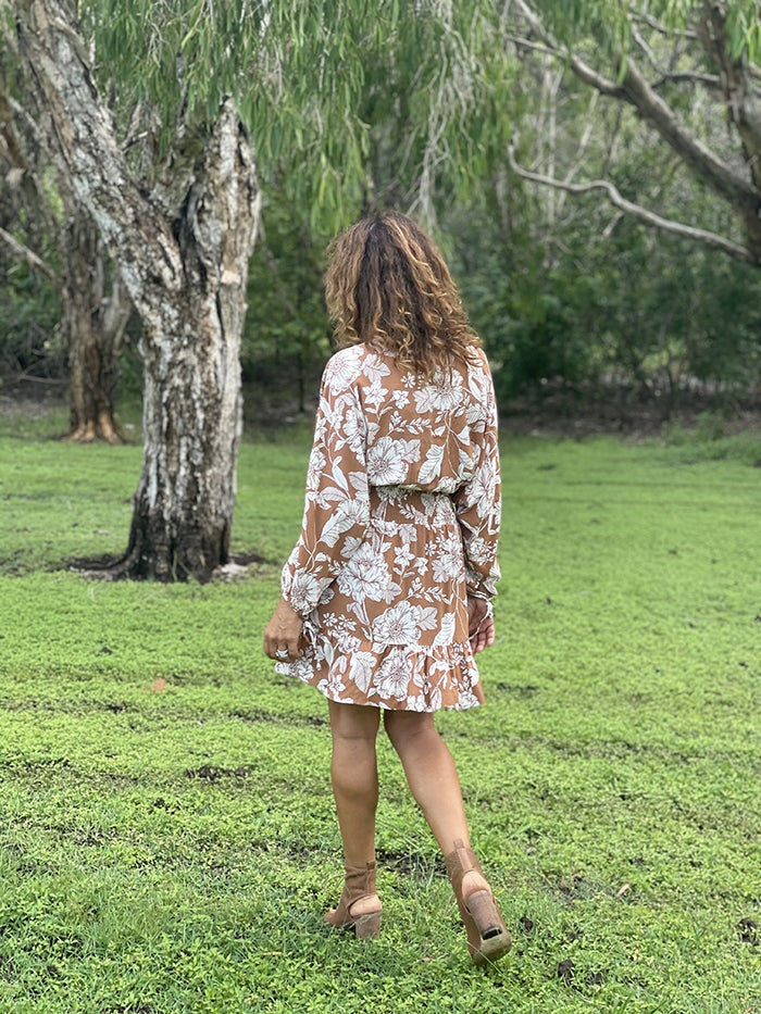 Chocolate Gardinia Dress