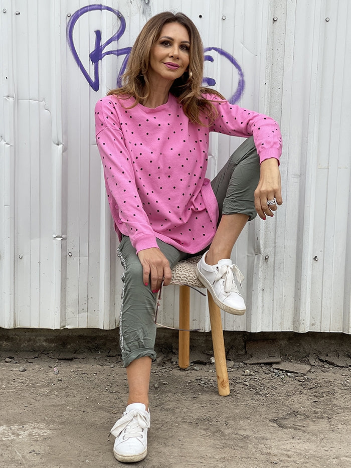Spot Knit - Bubblegum Pink