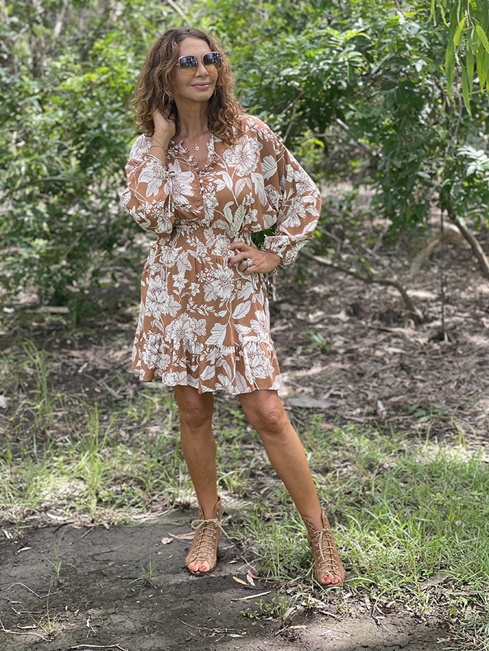 Chocolate Gardinia Dress