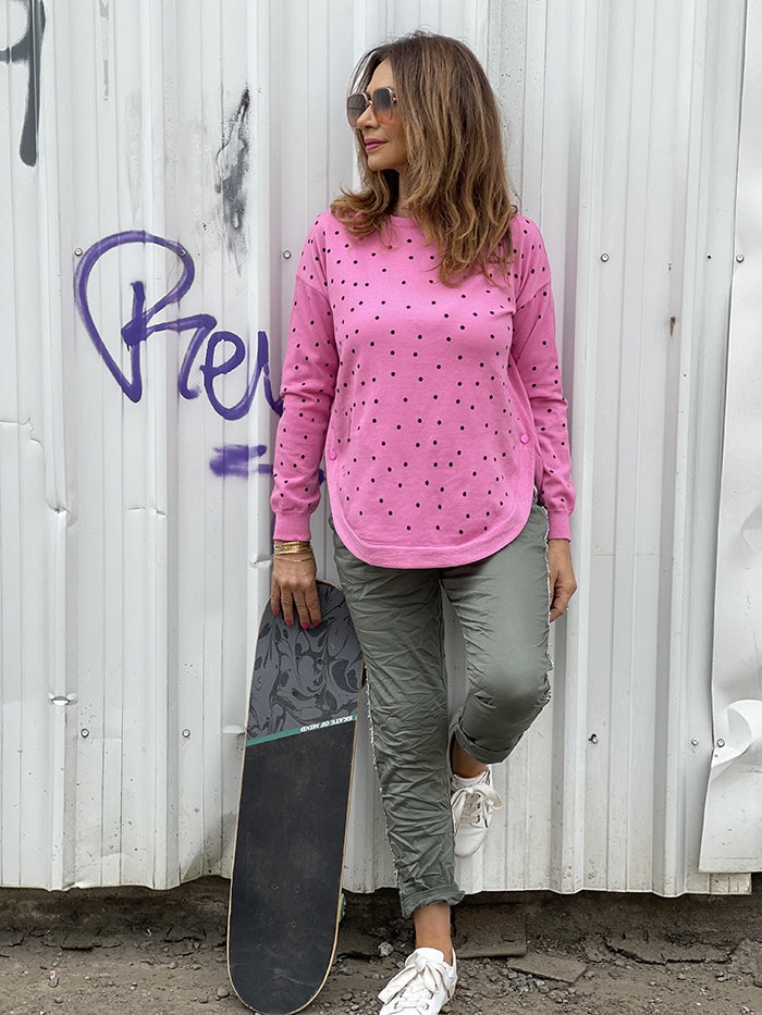 Spot Knit - Bubblegum Pink