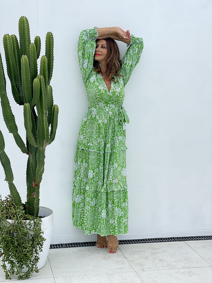 Kaiema Boho Dress - Green