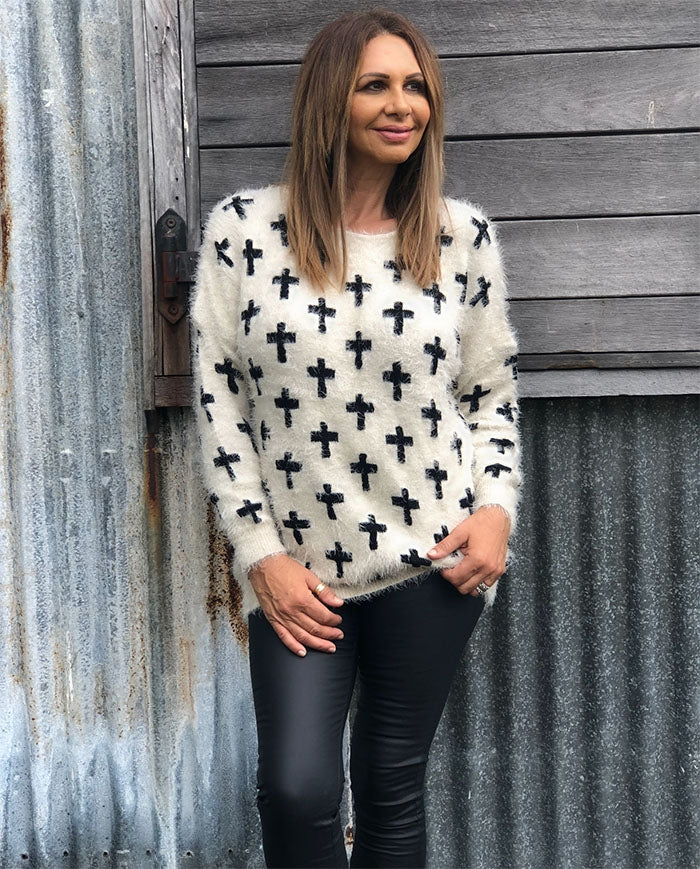 Cross Knit - Cream