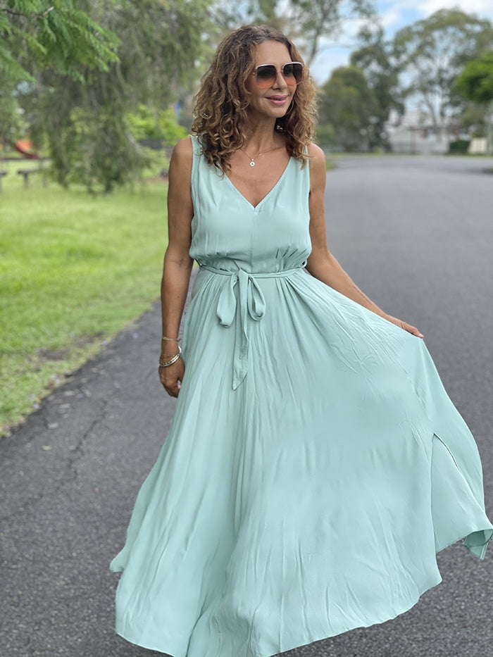 Kinsley Dress - Sage