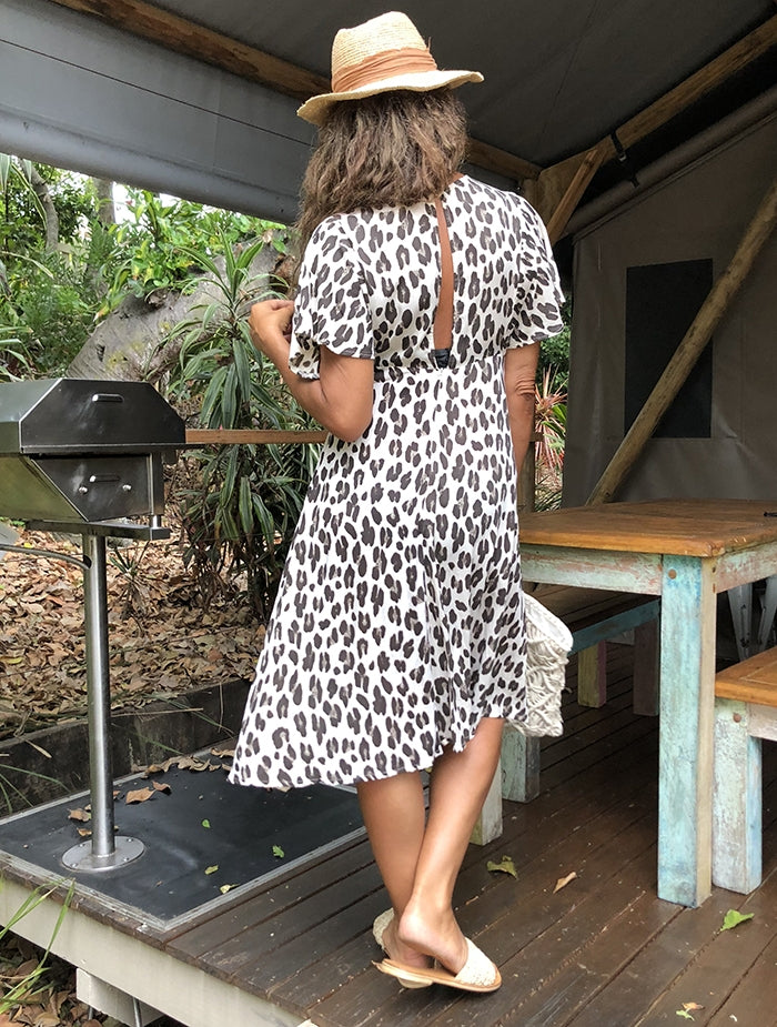 Claire Dress - Leopard