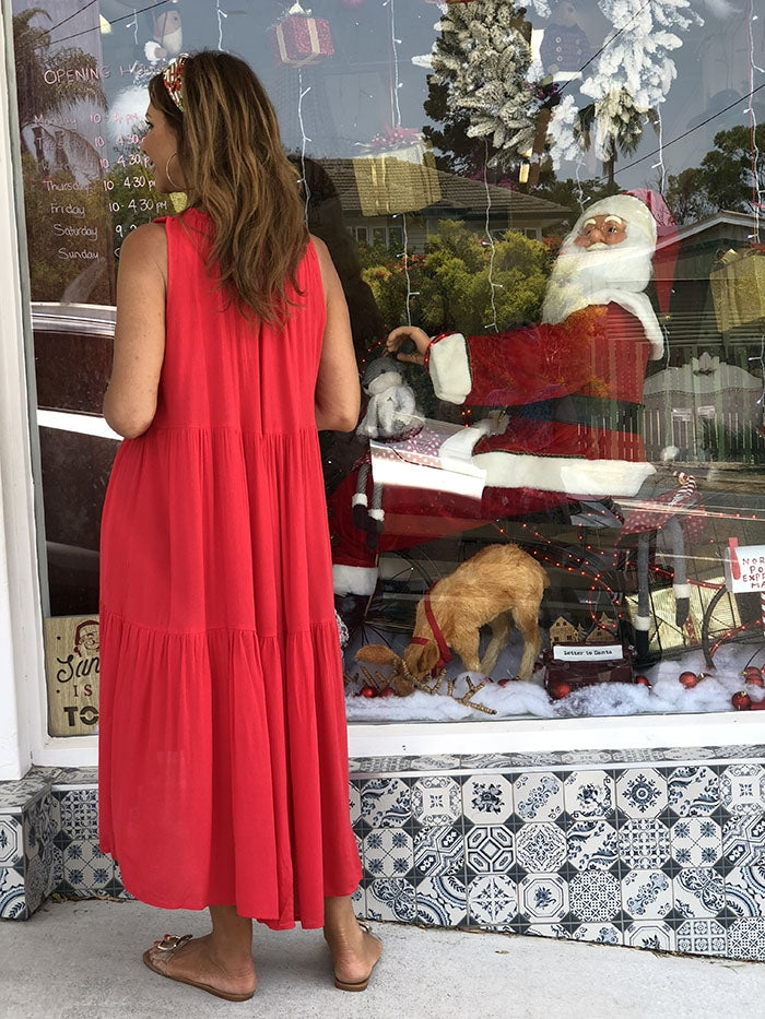 Chelsie Dress - Red