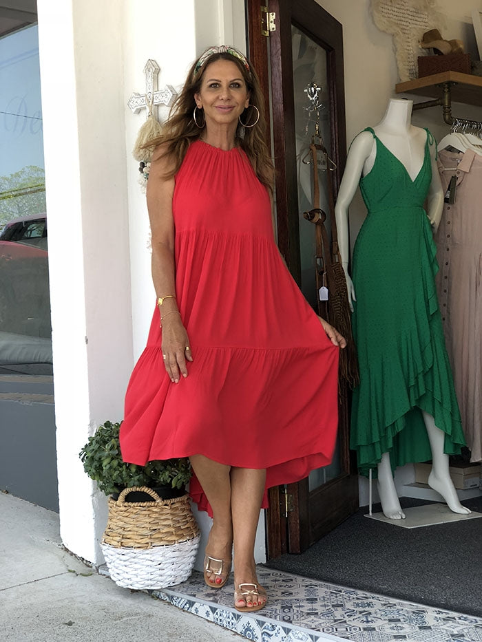 Chelsie Dress - Red