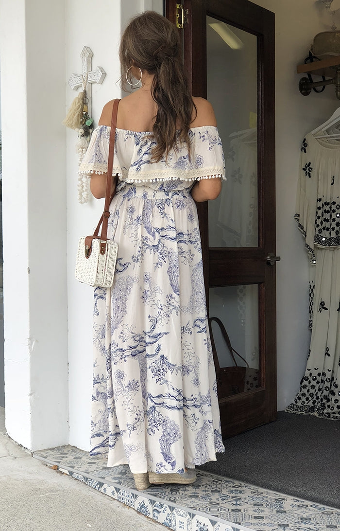 Bluebird Goddess Maxi Dress