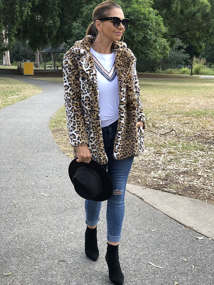 Fierce Leopard Coat