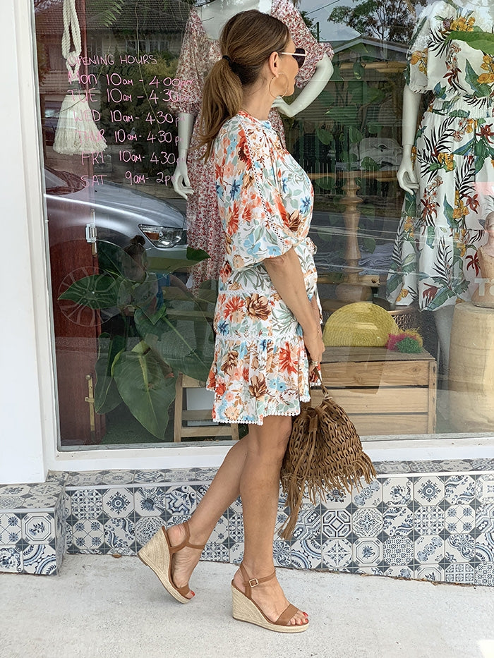 Pertessa Button Up Floral Dress