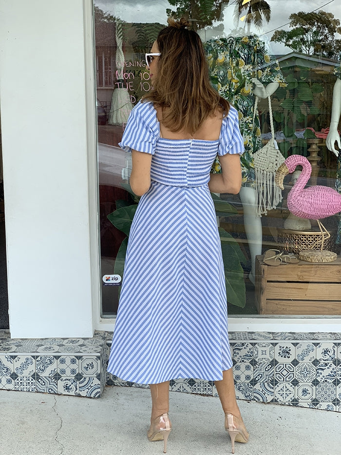 Sky Blue Stripe Dress Sky Blue Stripe Dress