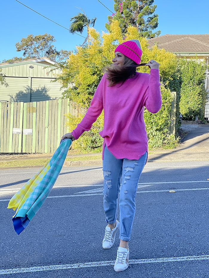 Hot Pink Cozi Knit