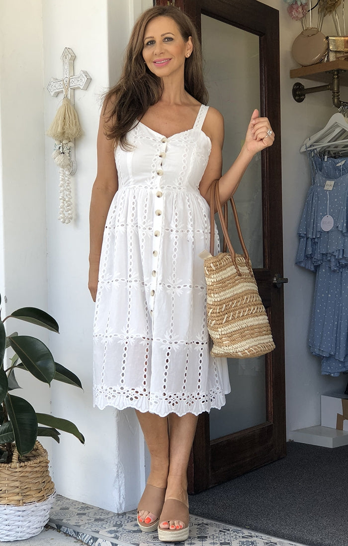 Angelina White Dress