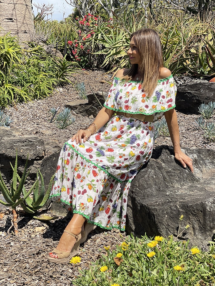 Multiway Midi Dress - Sangria Print