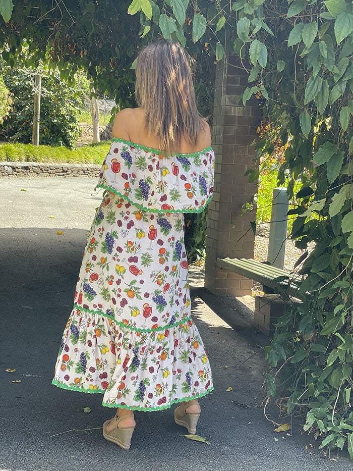 Multiway Midi Dress - Sangria Print