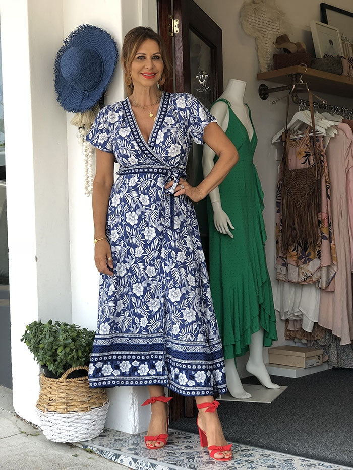 Channa Dress - Navy