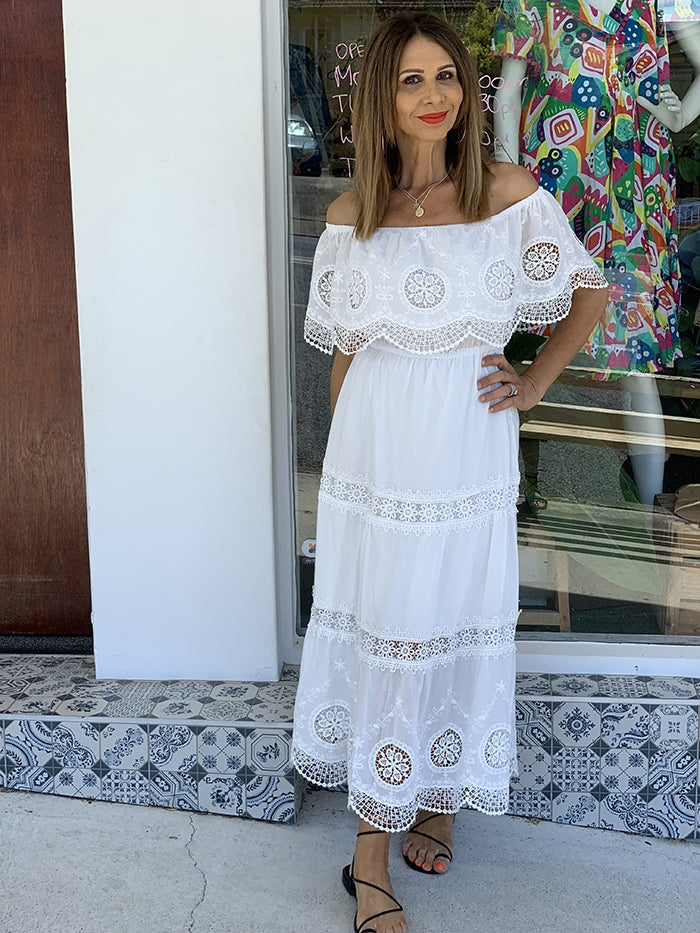 Saffi Dress - White