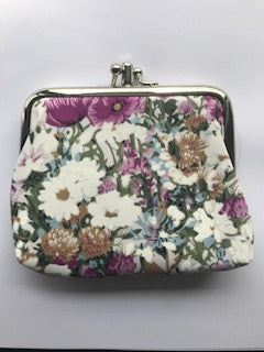 Purple Floral Coin Purse