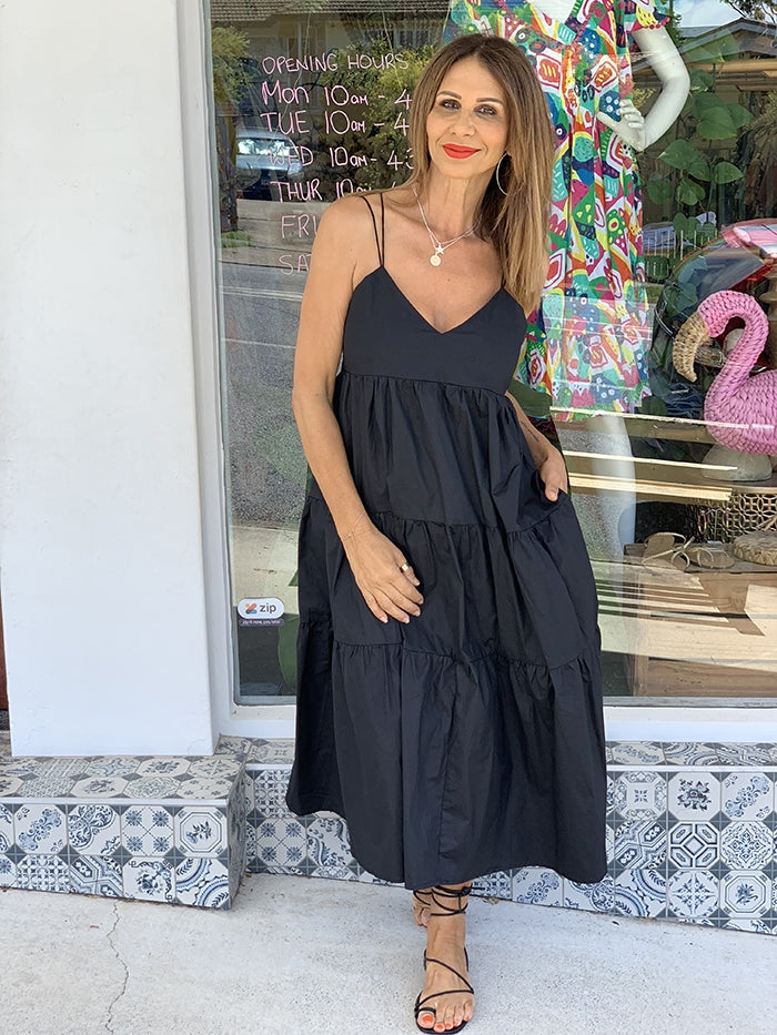 Champagne Nights Dress - Black
