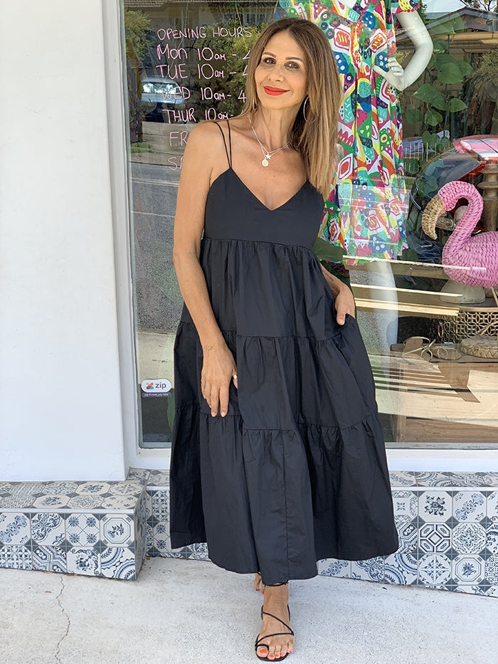 Champagne Nights Dress - Black