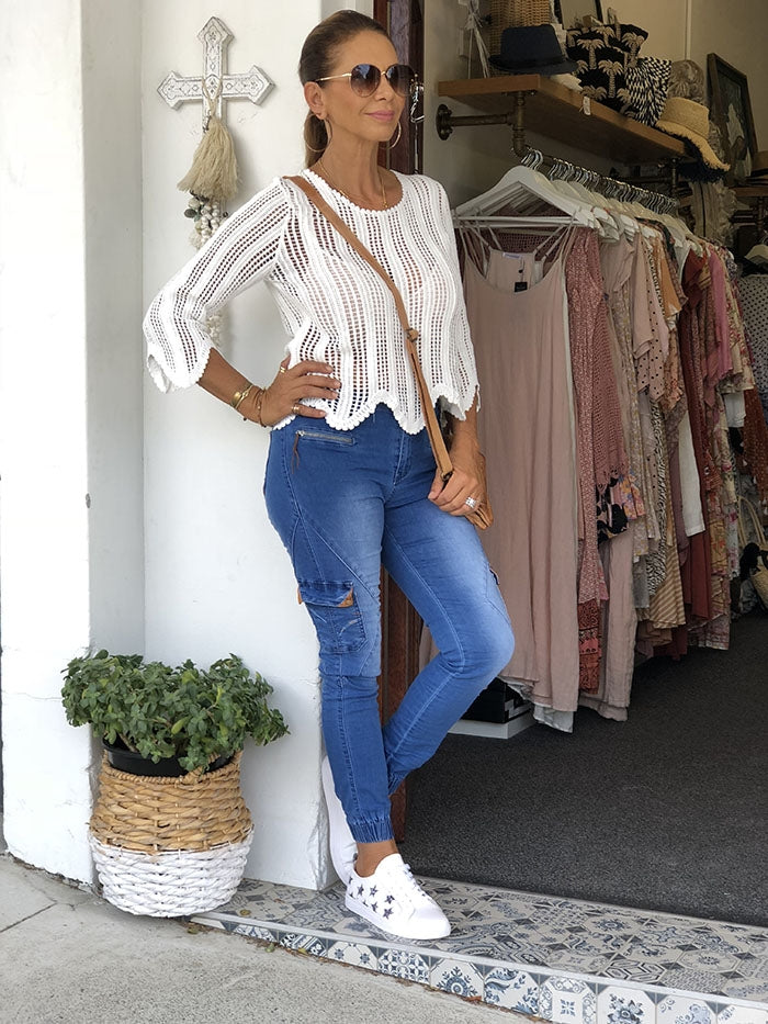 Natalia Crochet Top