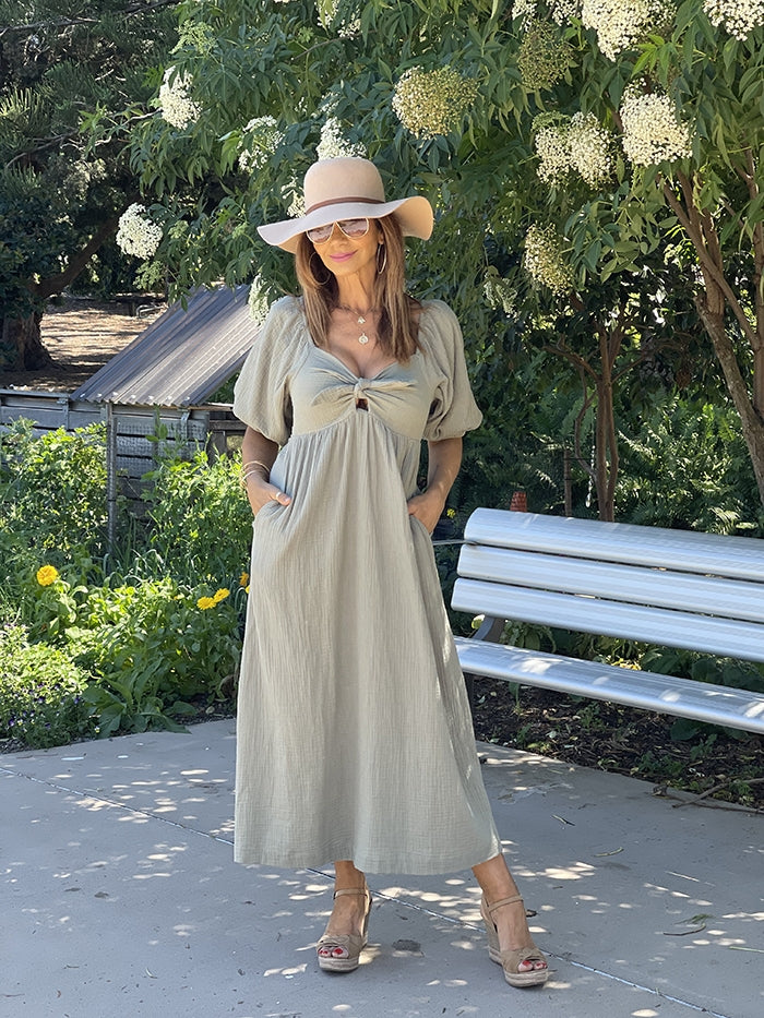 Lani Midi Dress - Khaki