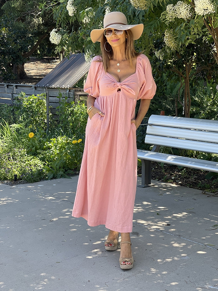 Lani Midi Dress - Rose