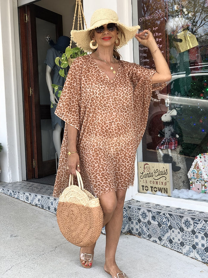 Ocelot Kaftan - Tan
