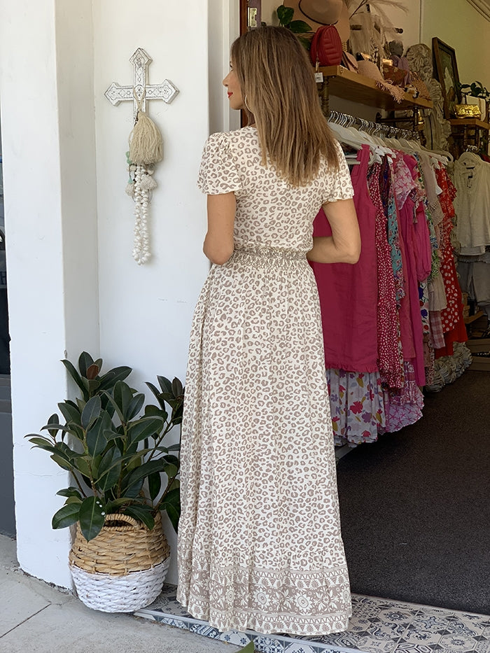 Savanna Leopard Maxi Dress