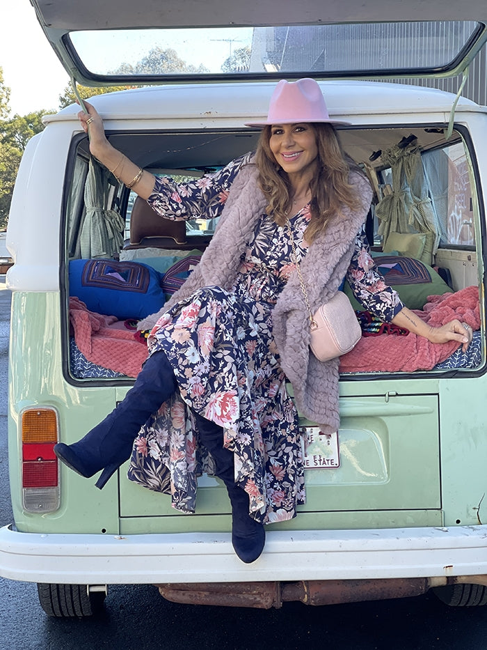 Raya Navy Floral Maxi