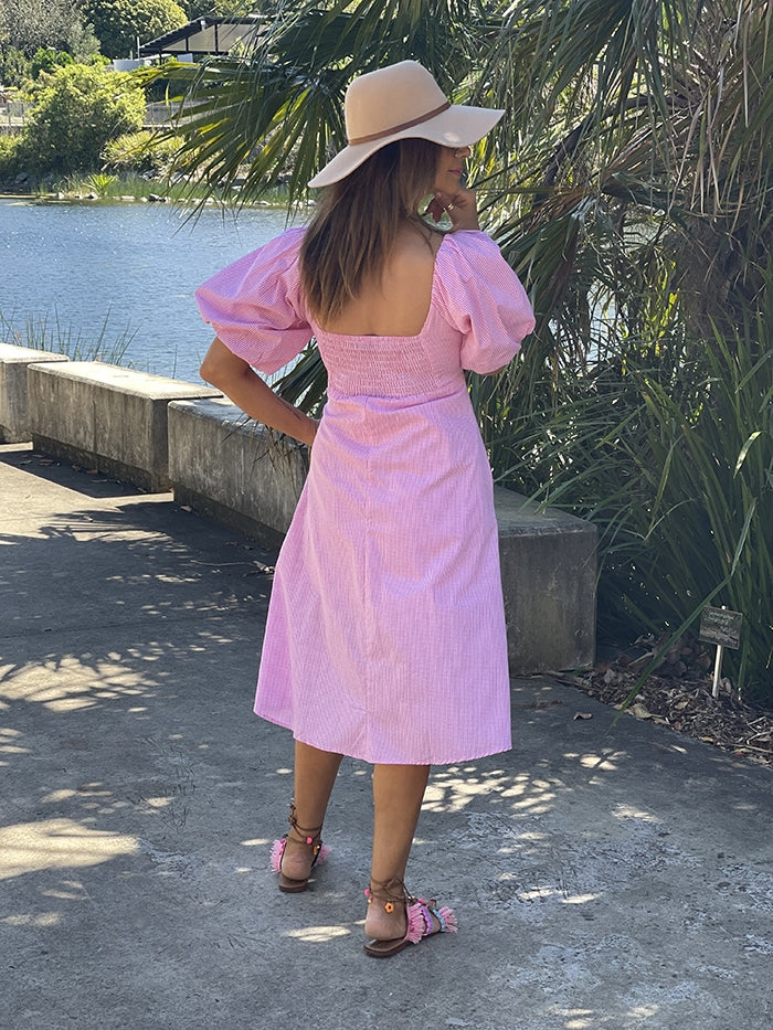 Elissa Dress - Pink Check