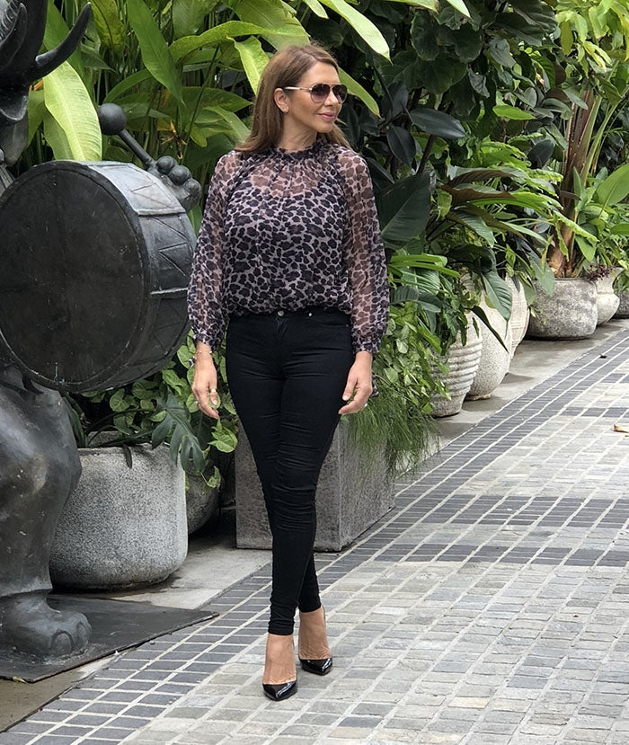 Bonita Blouse - Leopard