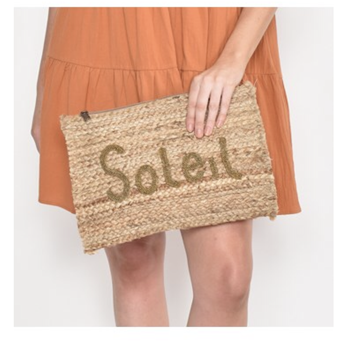 Soleil Beaded Clutch