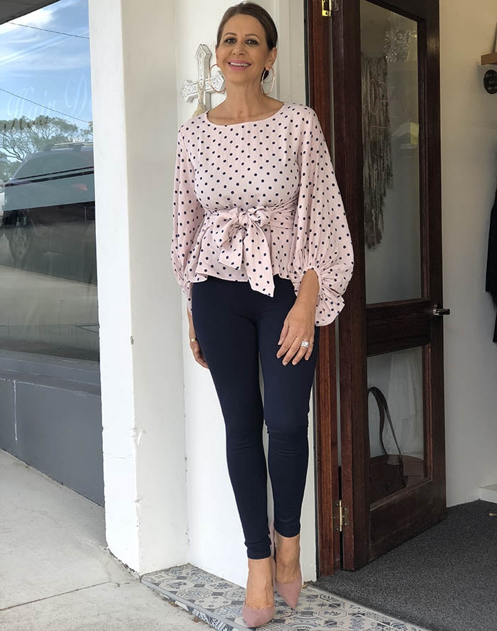 Forget me knot top - Blush Spot