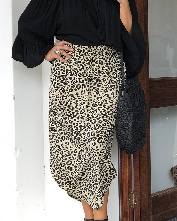 Alexa Leopard Skirt