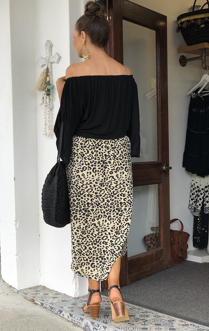 Alexa Leopard Skirt